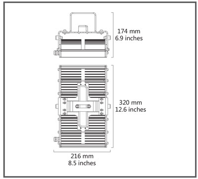 LED High Bay Light dimensions: